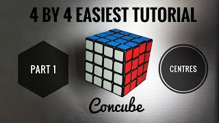 [ 4K ] 4×4 Rubik's Cube Easiest Tutorial [ Part 1 - Centers ]