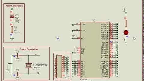 LED Blinking using 8051 Microcontroller | Simple LED Toggle Project