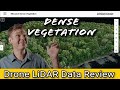 LiDAR drone Data processing and a review: Dense Vegetation