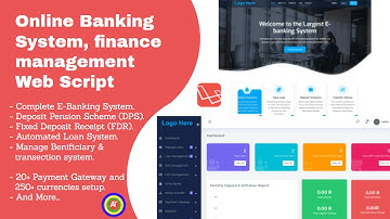Online Banking System, finance management Web Script