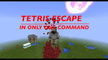 [Minecraft] TETRIS ESCAPE! Only One Command!