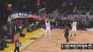 Lebron James Throws A Bounce Pass Alley Oop To Anthony Davis! 2018 NBA All Star Game! screenshot 4