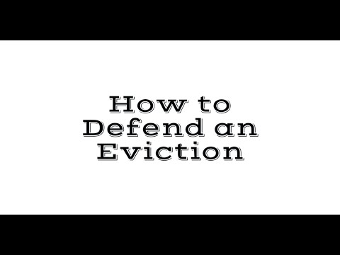 How to Defend an Eviction! (Unlawful Detainer)