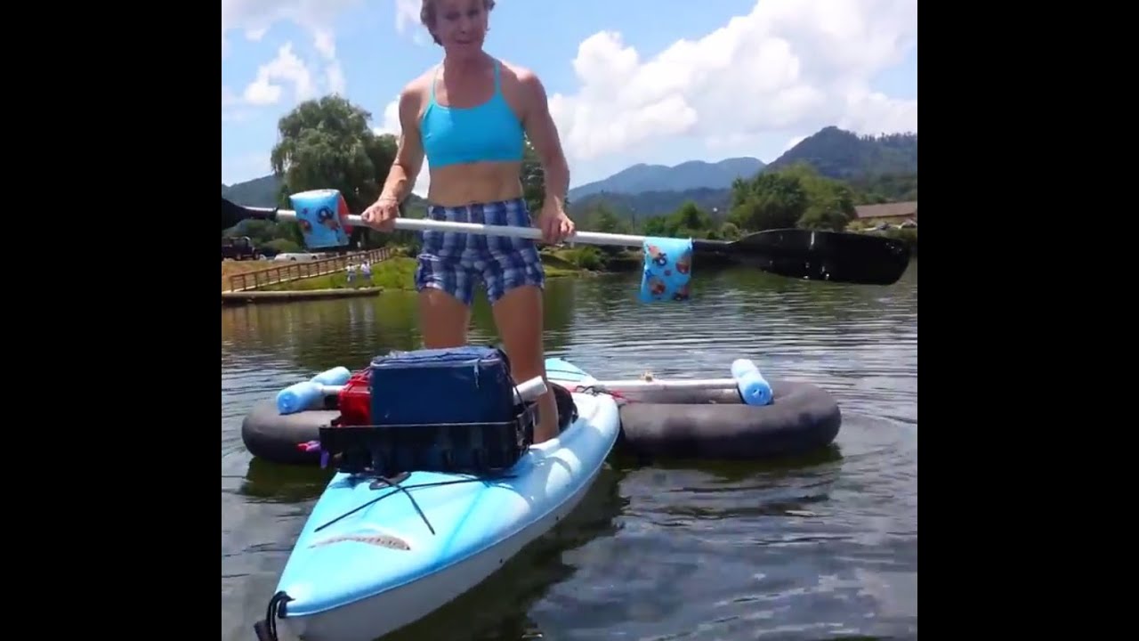Kayak Outriggers Stabilizers - YouTube