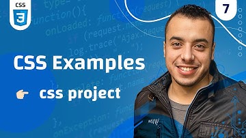 #07 CSS Examples |  مشروع html css |  z-index شرح