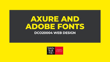 Axure RP, week 6.6, using Adobe Fonts with Axure