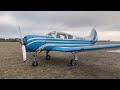 Yak-18T engine start, take off and landing.