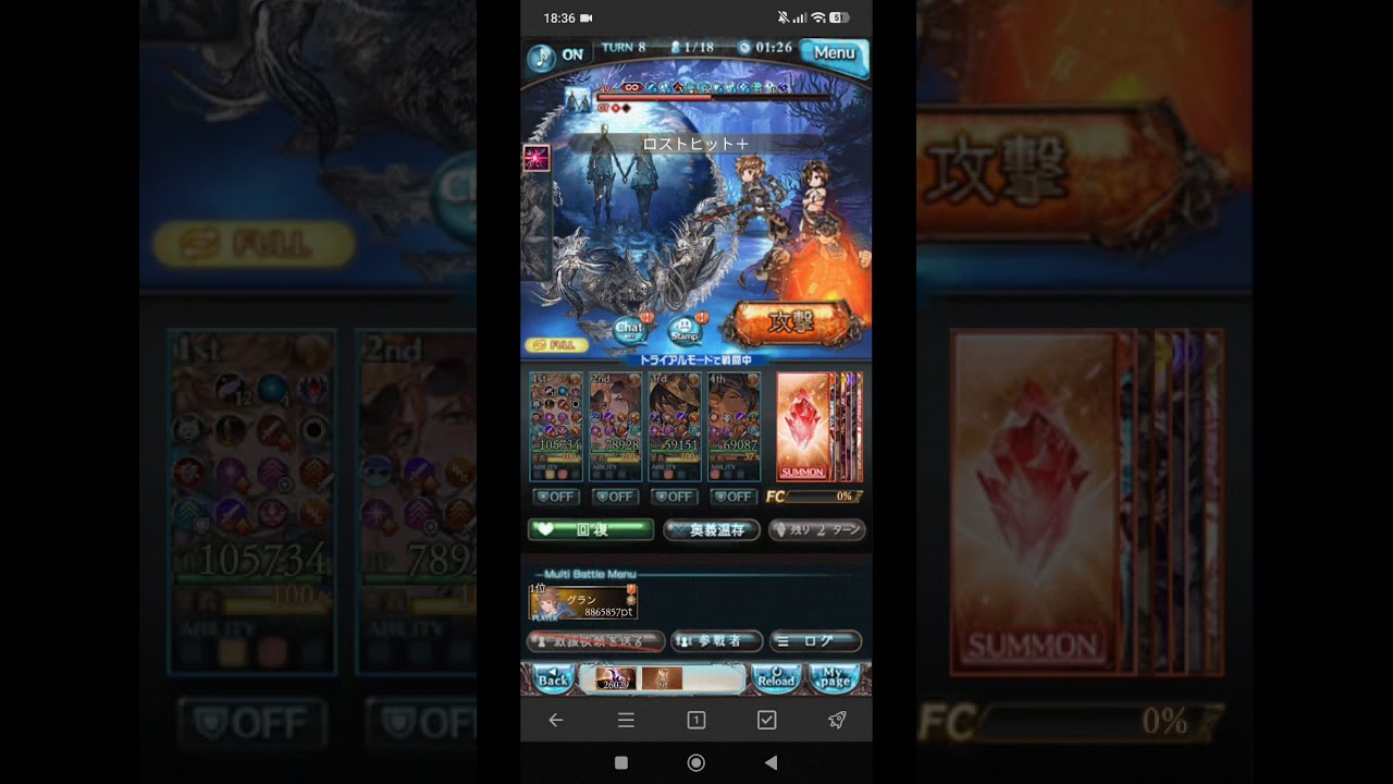 【グラブル】水禁禍フルオート マグナ編成 (11t/5:38)