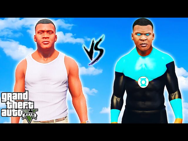 FRANKLIN VS TEAM4LANTERN (GTA 5 Mods) #023 class=