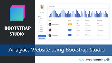 Complete website using Bootstrap Studio || Analytics Website