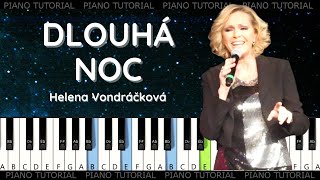 Helena Vondráčková - Dlouhá noc (piano tutorial / jak hrát)