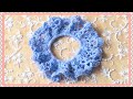 【レーシーなシュシュを編みました。】DIY/Scrunchie