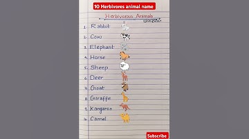 Herbivores animal name l Herbivores animal l 10 herbivores animallCarnivorous Omnivorous herbivores