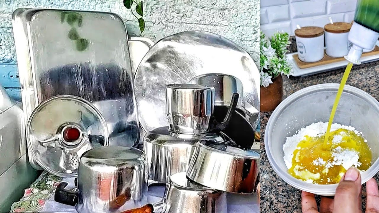 معلقة واحده‼️علي اي نوع صابون سائل ‼️وهنحوله لناسف للدهون والحروق‼️حللك  ومطبخك هينور