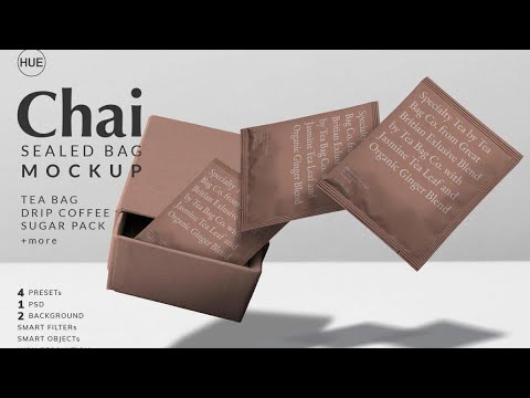 Download Mock Up Chai Tea Bag Sealed Bag Mockup Youtube