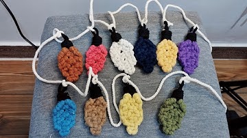 How to Make Macrame Christmas Bulb Lights💡