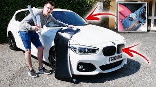 WRAPPING MY BMW 1 SERIES! *FIRST TIME WRAPPING*