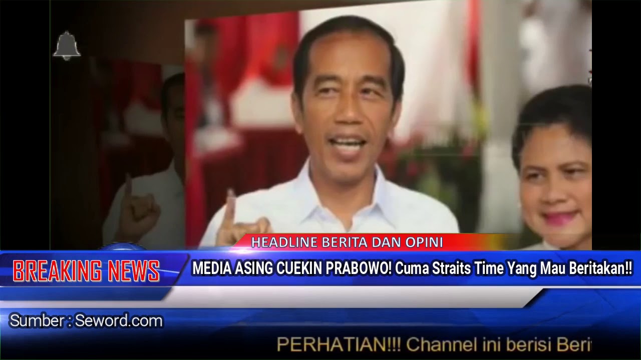 MEDIA ASING CUEKIN PRABOWO! Cuma Strait Time Yang Mau Beritakan! - YouTube