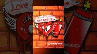 Spray do Coração: Amor em Arte Urbana ✍️🏼🫟🎨