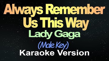 Thumbnail of Lady Gaga - Always Remember Us This Way (Karaoke) Male Key