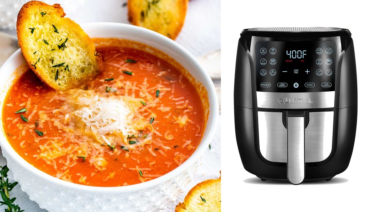 Sopa de tomate en freidora de aire recetas air afryer gourmia YouTube
