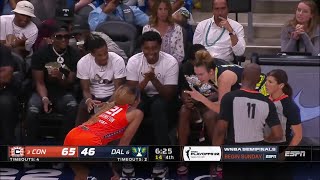 Ja Morant Laughs At Double Technical Fouls Right In Front Of Him, Players Get Into It, WNBA Playoffs