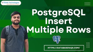 How to insert more than one rows in PostgreSQL | Insert Multiple rows in PostgreSQL