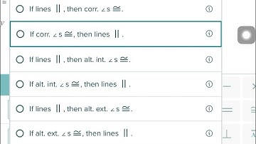 ALEKS: Introduction to proofs involving parallel lines