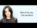 FIFTH HARMONY WORTH IT ft. KID INK-Lyrics