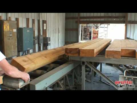 Honest Abe Log Homes - Milling 6x12 Genesis Logs