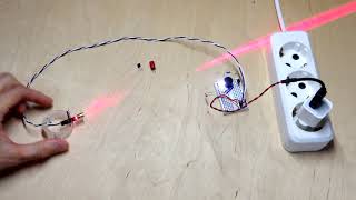 Лазерная сигнализация своими руками - How to make Laser alarm