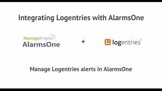 ManageEngine AlarmsOne and Logentries Integration : IT Alert Management Made Easy. screenshot 5