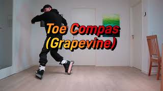 Toe Compas (Grapevine) - Wizard and flowskating tutorial
