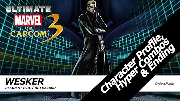 UMVC3 - Wesker - Profile, Hyper Combos & Ending