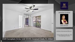 3349 Cocoplum Circle, Unit 33129, Coconut Creek, FL 33063