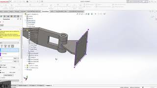 SolidWorks Simulation : Static Analysis of an assembly and optimization