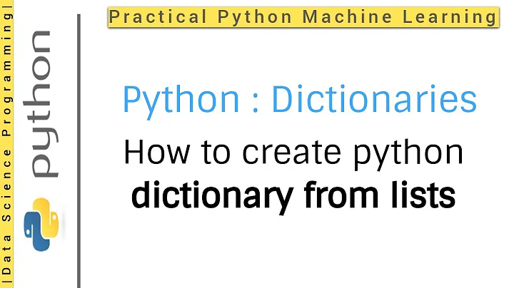 Python Dictionaries Tutorial 2 | How to create python dictionary from lists