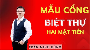 Mẫu Cổng Sắt Mỹ Thuật Cho Biệt Thự Hai Mặt Tiền Tại Hà Nam | Trần Minh Hùng