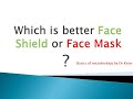 Which is better face shield or face mask????.... HINDI MEI|Diy face