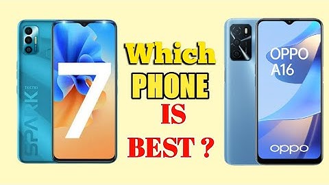 Oppo A16 Vs Tecno Spark 7