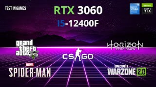 i5 12400f + Rtx 3060 тесты в играх