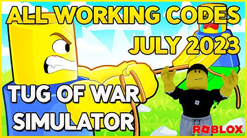 ⚠️ALL WORKING CODES for TUG OF WAR SIMULATOR Roblox in July 2023⚠️  Codes for Roblox TV