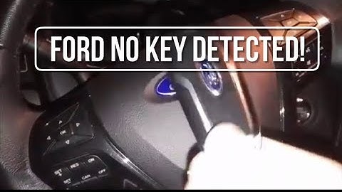 How to start Ford explorer with dead key fob 2016-2019
