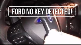 How to start Ford explorer with dead key fob 2016-2019