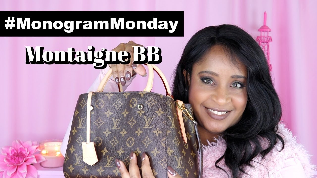 MONOGRAM MONDAY REVIEW (LV MONTAIGNE BB) | pink2paris - YouTube