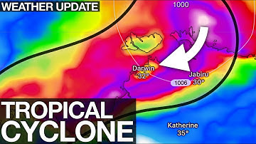 Powerful Severe Thunderstorms around Brisbane and Tropical Cyclone Fina Forecast