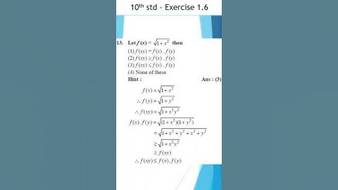 Tenth standard | Exercise 1.6 - 13 | Mathematics | @kalvikalam  ​