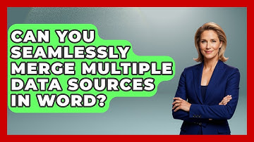 Can You Seamlessly Merge Multiple Data Sources In Word? - Docs and Sheets Pro