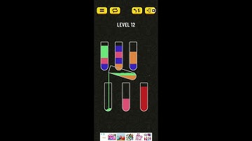 Water Sort Puzzle - level 12 walkthrough