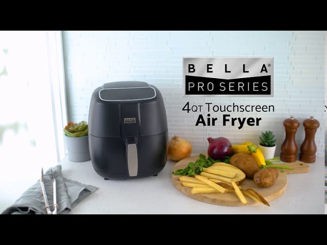 Bella Pro Series - 4-Qt. Slim Digital Air Fryer - Stainless Steel